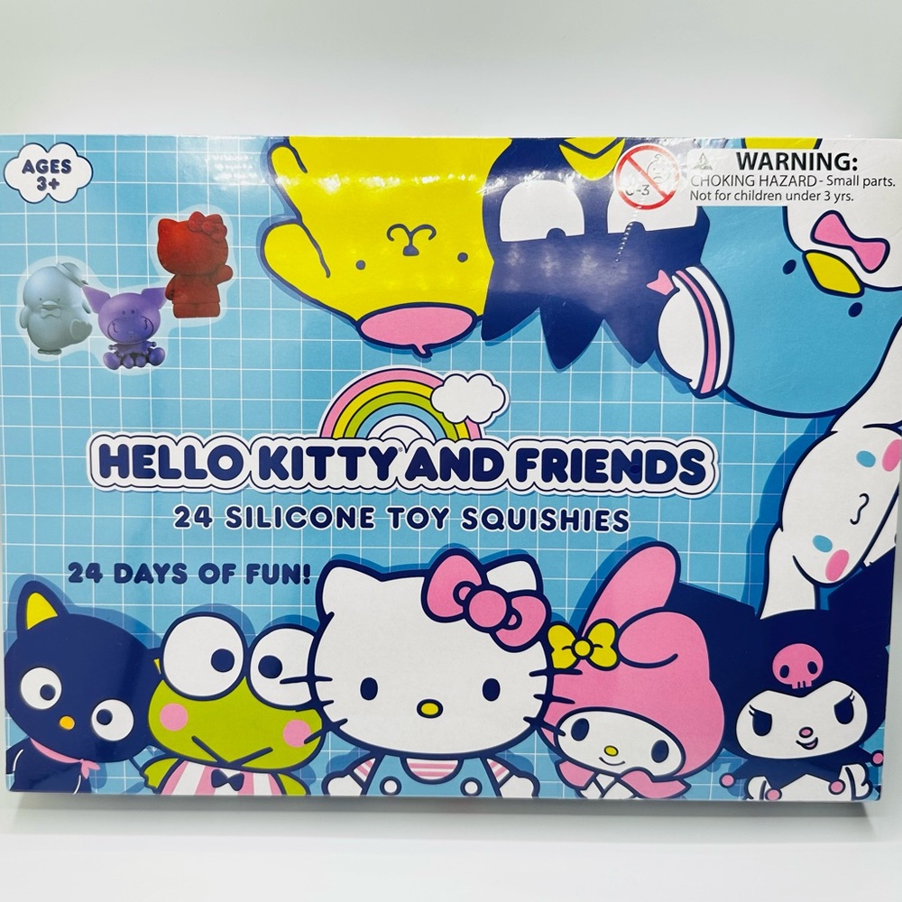 Hello Kitty And Friends Advent Calendar Silicone Toy Squishes Sanrio NEW